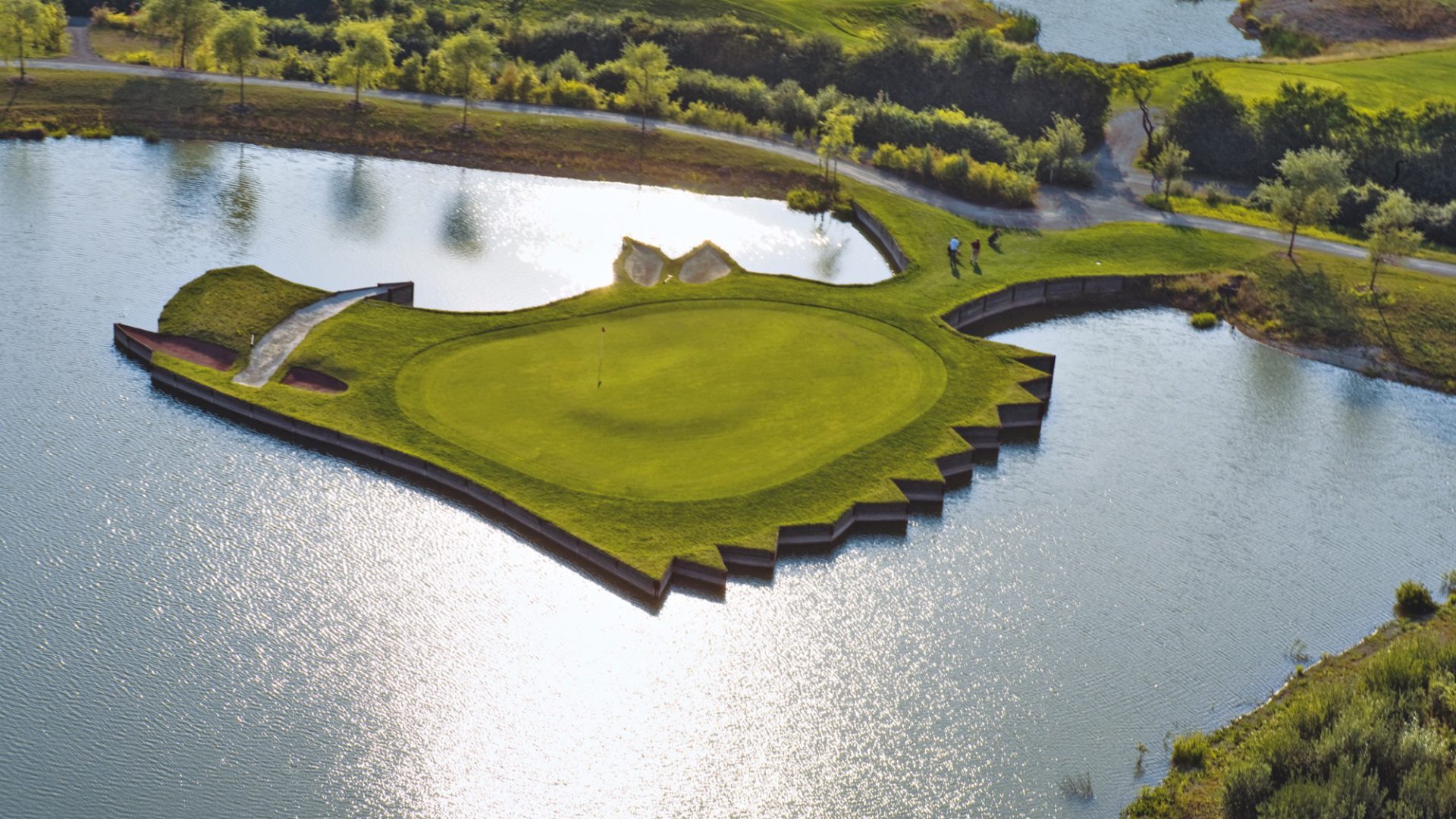 Der berühmte Keilerkopf im Golf Resort Hardenberg