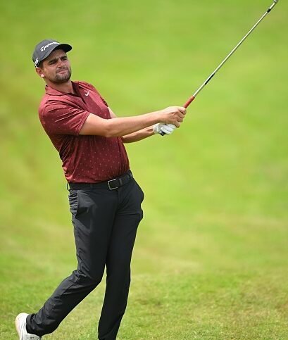 BEL OMBRE, MAURITIUS - DECEMBER 20: Casey Jarvis of South Africa plays his approach shot on the fifth hole on day three of the AfrAsia Bank Mauritius Open 2026 at Heritage La Reserve Golf Club on December 20, 2025 in Bel Ombre, Mauritius. (Photo by Stuart Franklin/Getty Images)